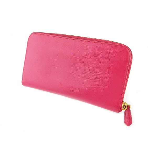 Prada Wallet ribbon Saffiano pink leather long - Picture 1 of 6